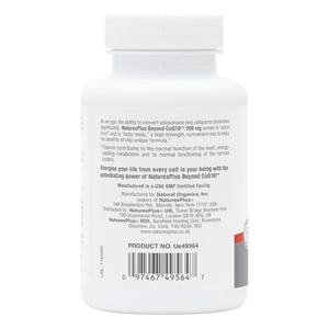 Second side product image of Beyond CoQ10® 200 mg Softgels containing 30 Count