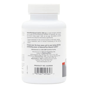 Second side product image of Beyond CoQ10® 200 mg Softgels containing 30 Count