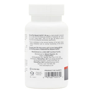 Second side product image of Beyond CoQ10® 50 mg Softgels containing 30 Count