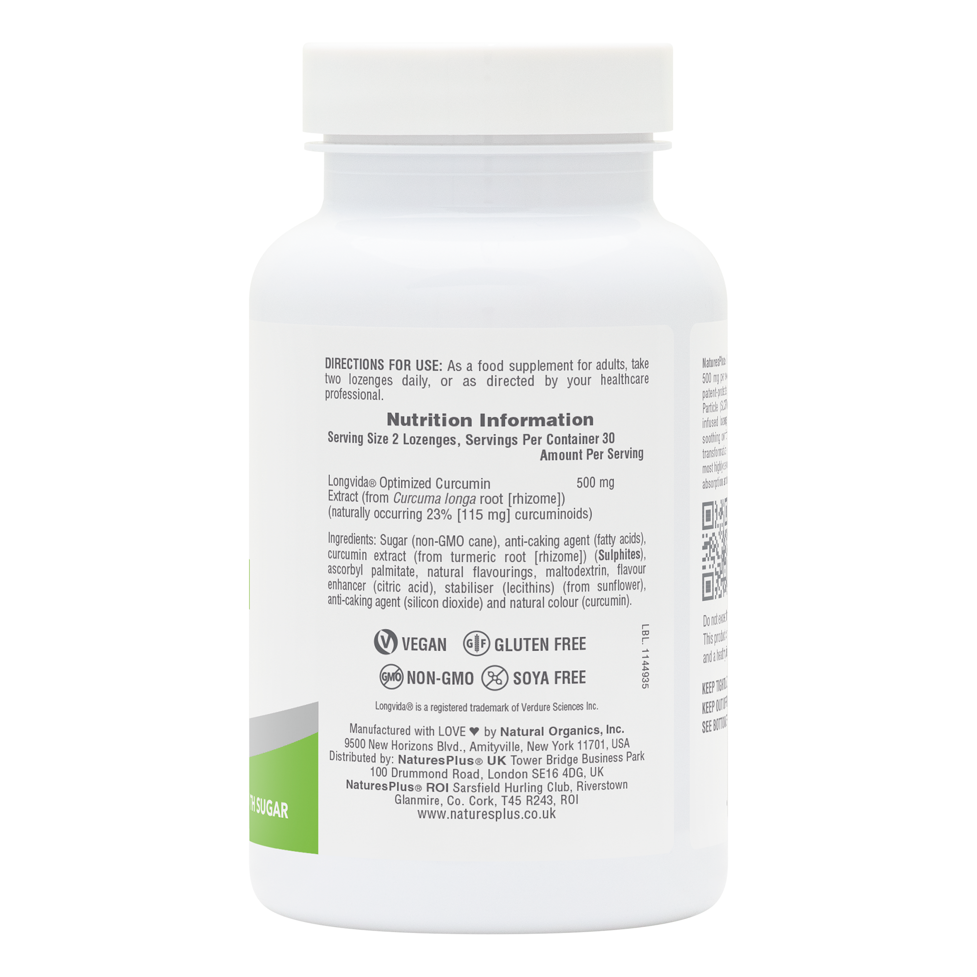 NaturesPlus PRO Curcumin Longvida® 500 MG Lozenges