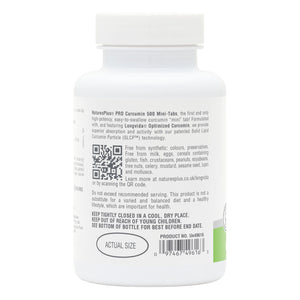 Second side product image of NaturesPlus PRO Curcumin Longvida® 500 MG Mini-Tabs containing NaturesPlus PRO Curcumin Longvida® 500 MG Mini-Tabs