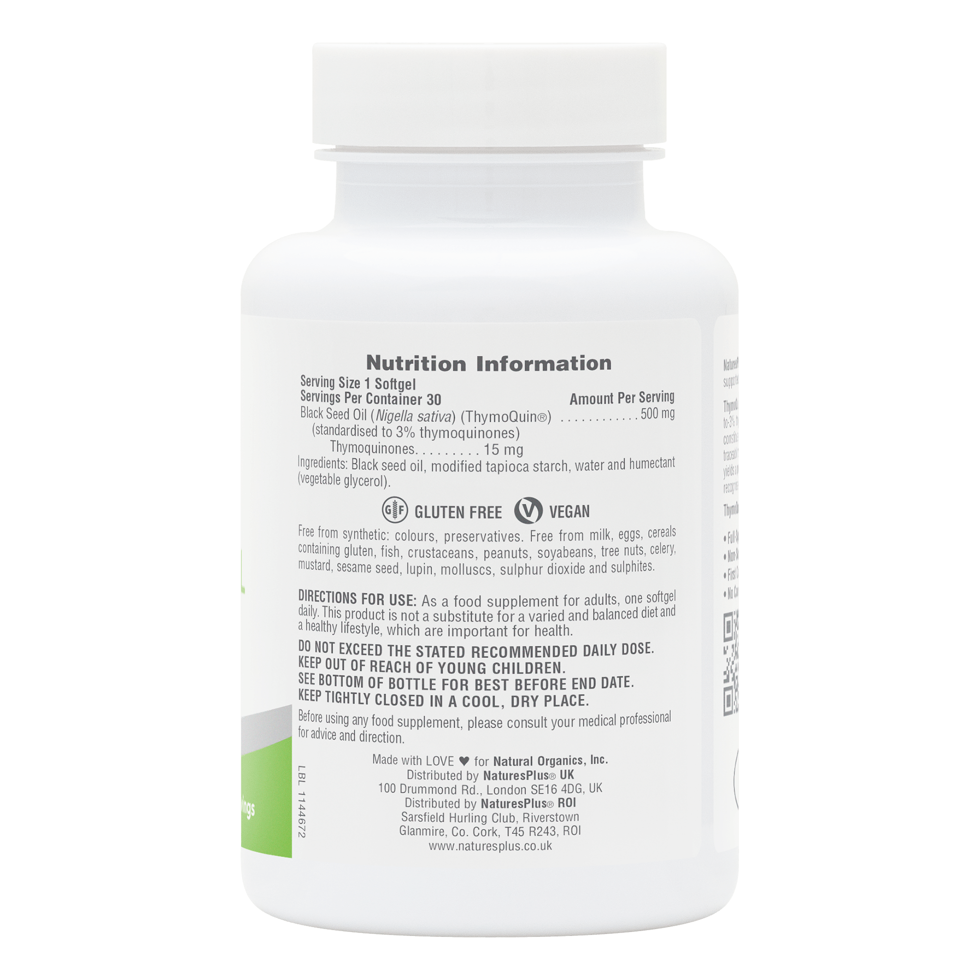 NaturesPlus PRO ThymoQuin Black Seed Oil