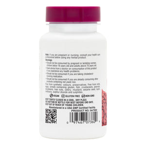 Second side product image of Herbal Actives Red Yeast Rice Extended Release Tablets containing 30 Count