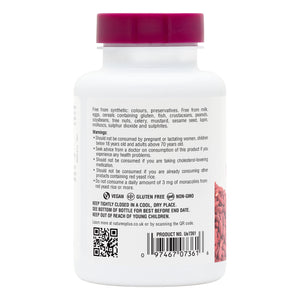 Second side product image of Herbal Actives Red Yeast Rice Extended Release Tablets containing 60 Count