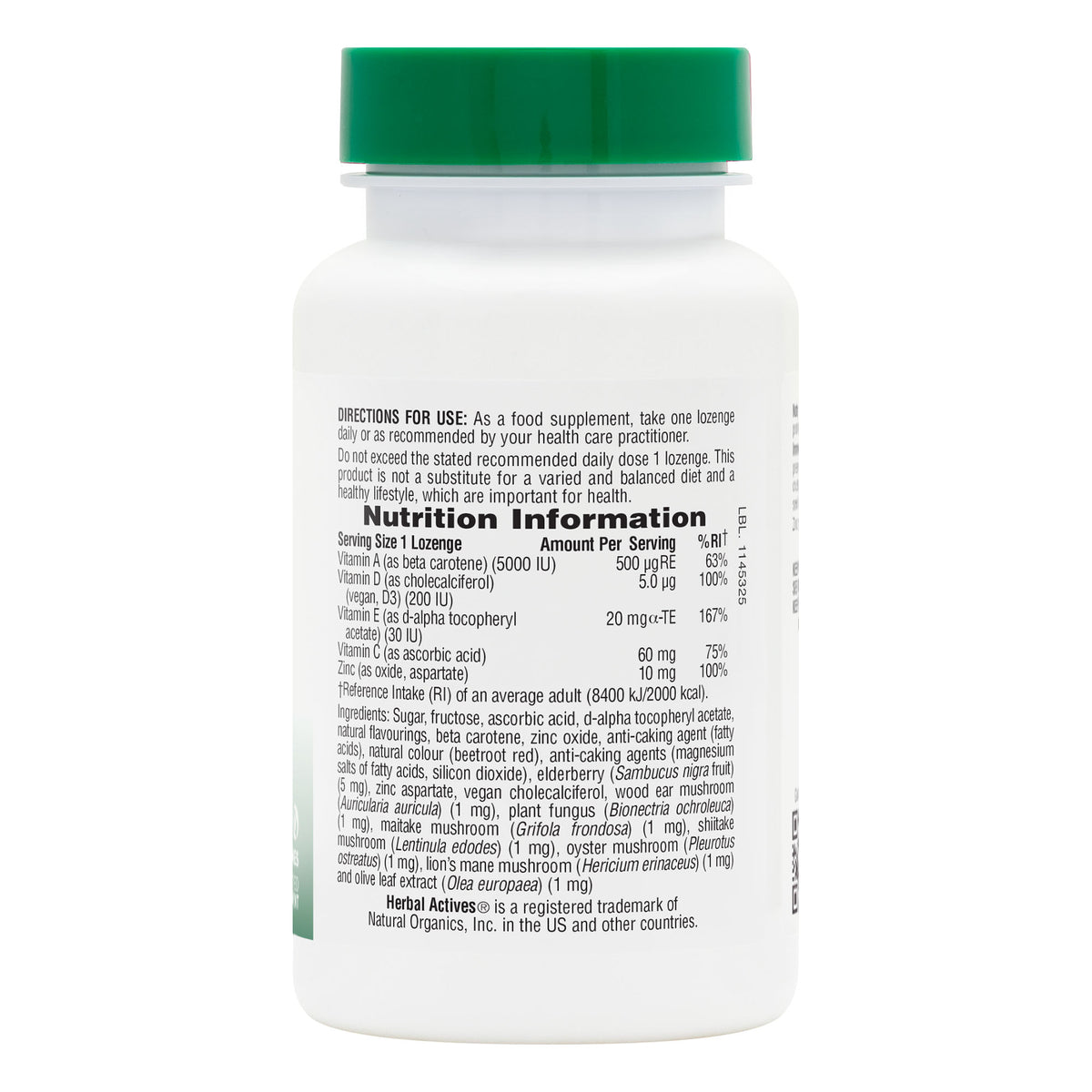 product image of Herbal Actives ImmunActin® Zinc Lozenges containing 60 Count