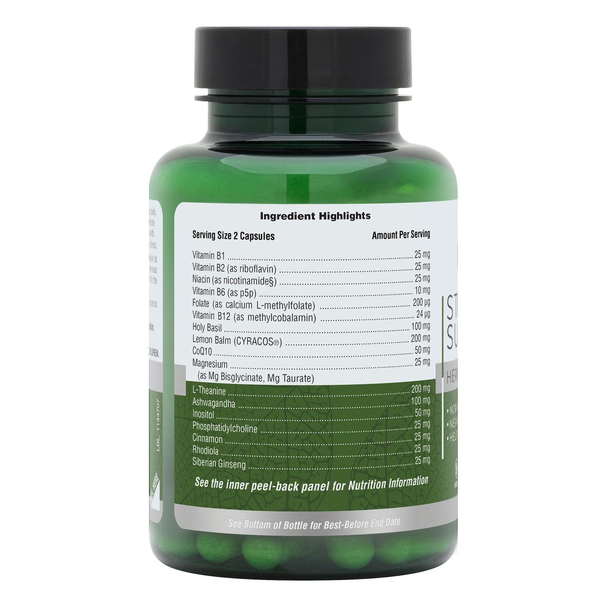 product image of BioAdvanced Stress Support Capsules containing BioAdvanced Stress Support Capsules