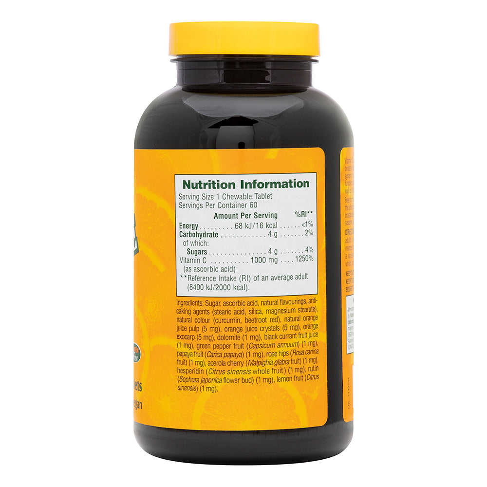 product image of Orange Juice Vitamin C 1000 mg Chewables containing 60 Count