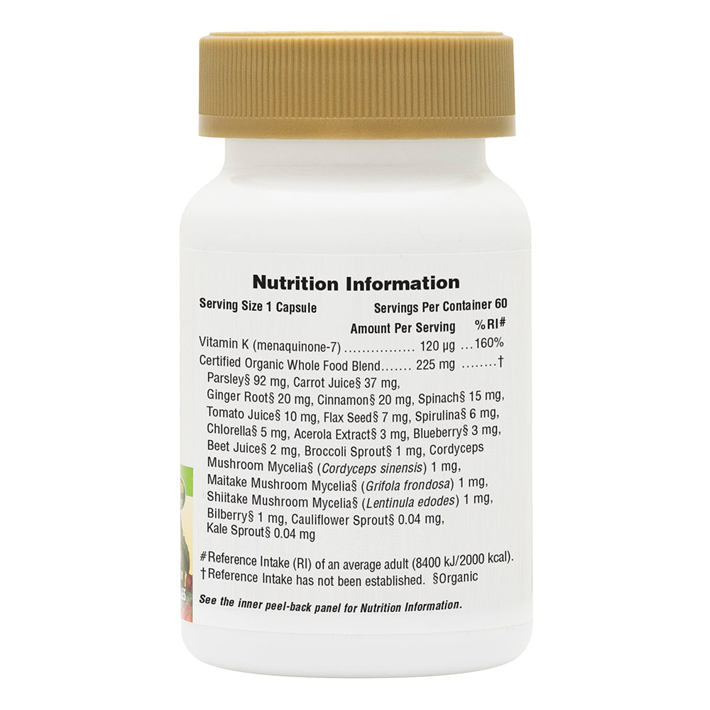 product image of Source of Life® Garden Vitamin K2 120 mcg Capsules containing 60 Count