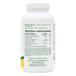 First side product image of Calcium/Magnesium/Vitamin D3 with Vitamin K2 Tablets containing 180 Count