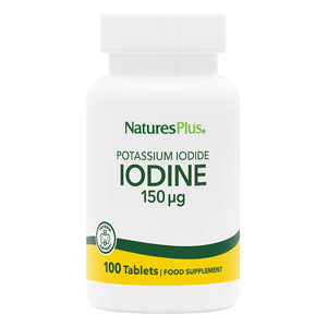Frontal product image of Potassium Iodide 150 μg Iodine Tablets containing Potassium Iodide 150 μg Iodine Tablets
