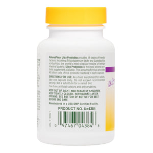 Second side product image of Ultra Probiotics Capsules containing 30 Count