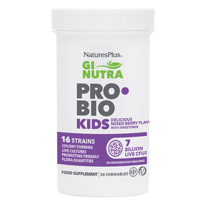 Frontal product image of GI NUTRA® Pro Bio Kids containing GI NUTRA® Pro Bio Kids