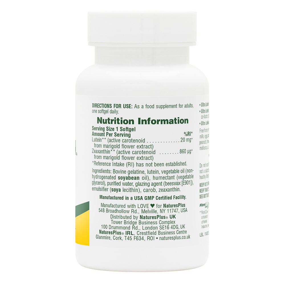 product image of Ultra Lutein® Softgels containing Ultra Lutein® Softgels